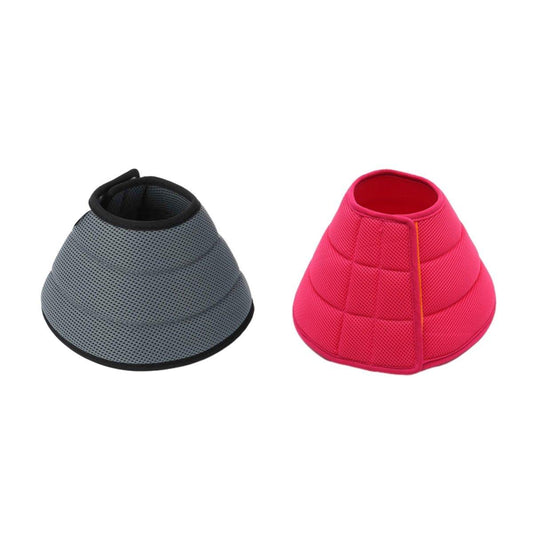 Grey Elizabethan Anti-Lick Pet Recovery Collar | Cats & Dogs | Size 4