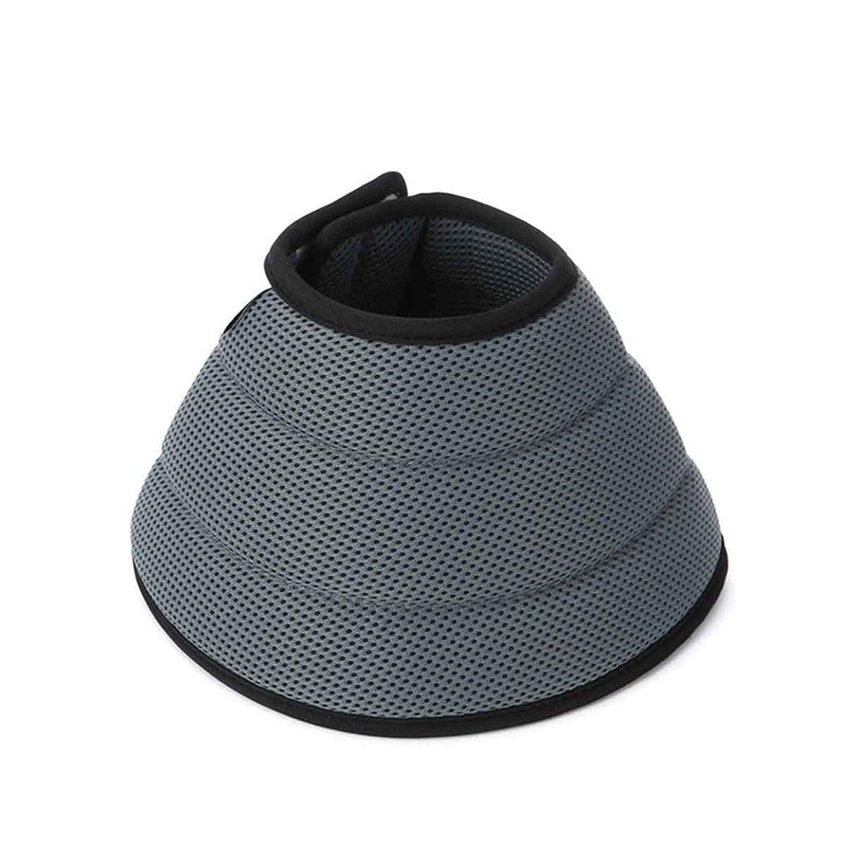 Grey Elizabethan Anti-Lick Pet Recovery Collar | Cats & Dogs | Size 4