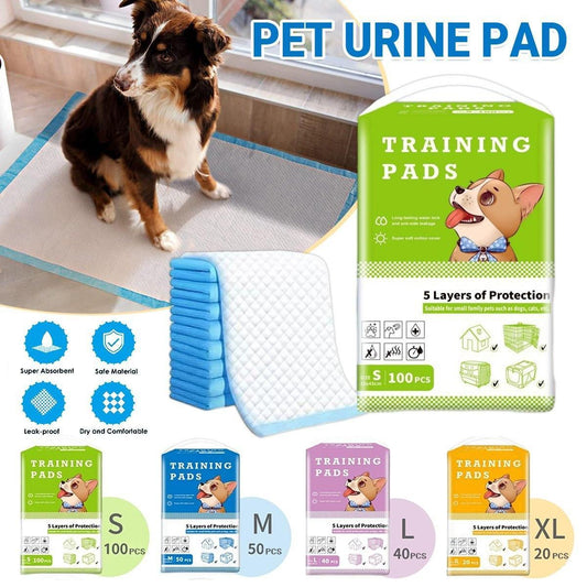 Dog Puppy Training Pads | Thickened Absorbent Pee Pads | 100 Pack
