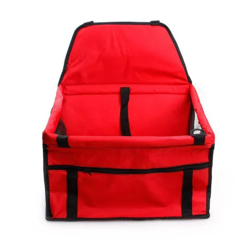 Blue Pet Car Booster Seat | Travel Carrier Basket | Secure Design | Cats & Dogs