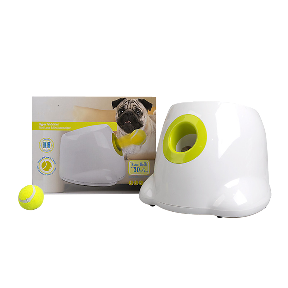 Automatic Dog Ball Launcher | Tennis Fetch Throwing Machine | Includes 3 Balls