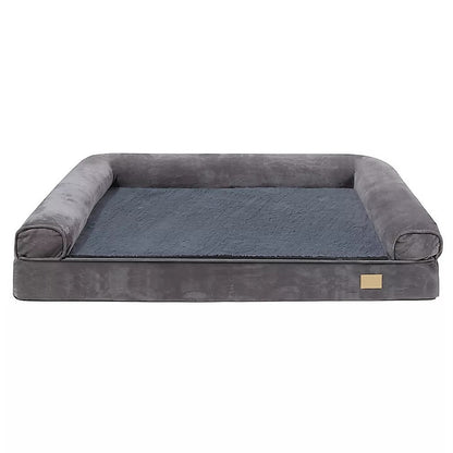 XL Large Orthopedic Dog Bed | 3-Side Comfort Bolster Padded