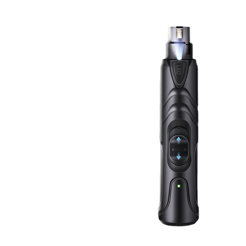 Dual-Speed Pet Nail Grinder with LED Light | USB Rechargeable 5000-7500 RPM | Dog & Cat