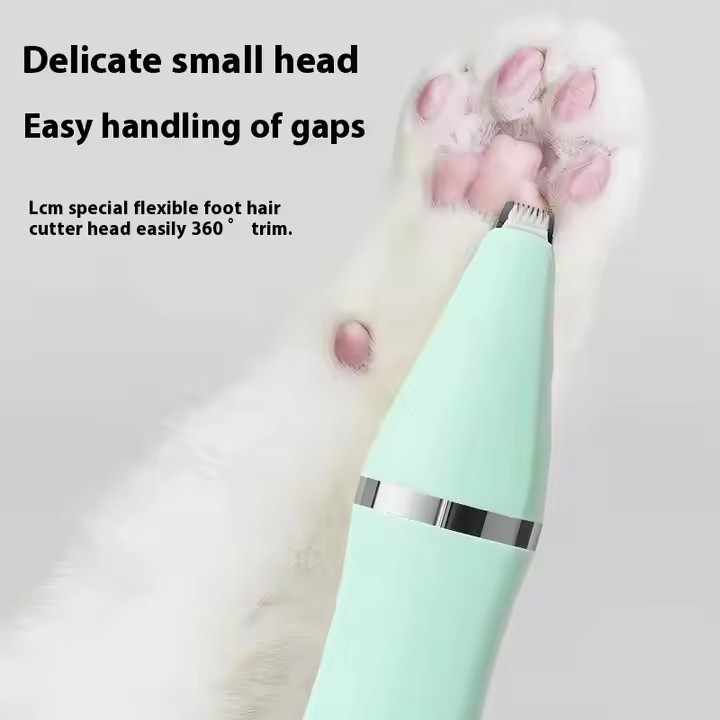 White 4-in-1 Pet Grooming Electric Clipper | Rechargeable Paw Fur Nail Ear Care | Dog & Cat