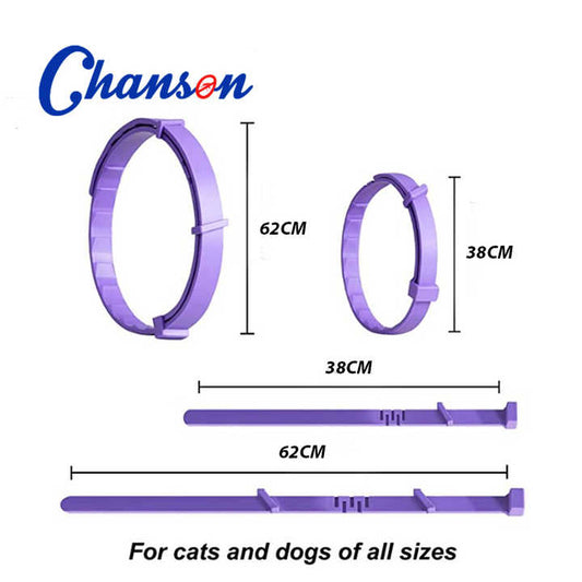 Orange Natural Calming Collar for Cats | Adjustable