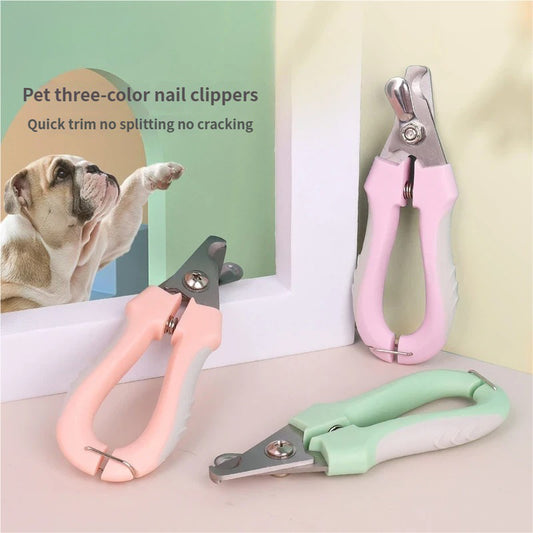 3-Pack Professional Pet Nail Clippers | Stainless Steel | Safety Guard | Cats & Dogs