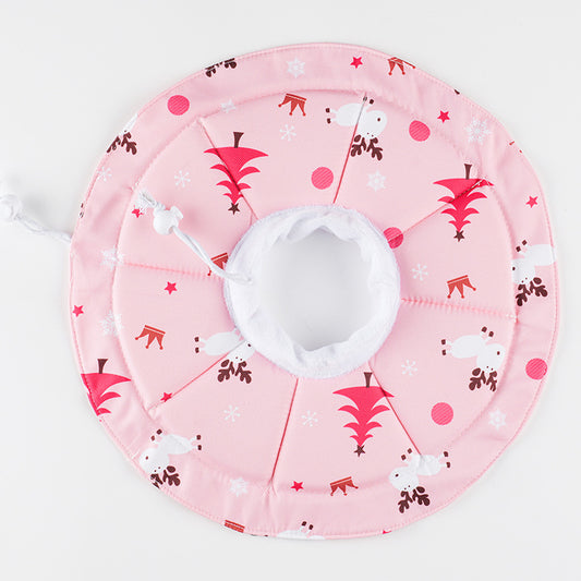 Pink Size M Waterproof Pet Recovery Collar Set (2 Pack) | Cats & Dogs