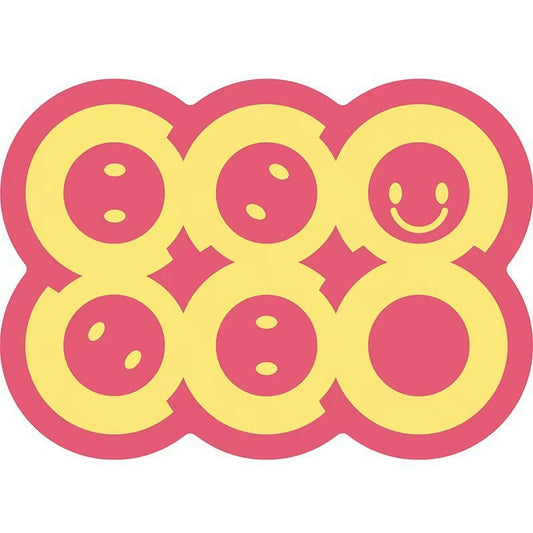 Style 2 Pink & Yellow Non-Slip Diatomite Pet Feeding Mat | Quick-Dry | 50x80cm