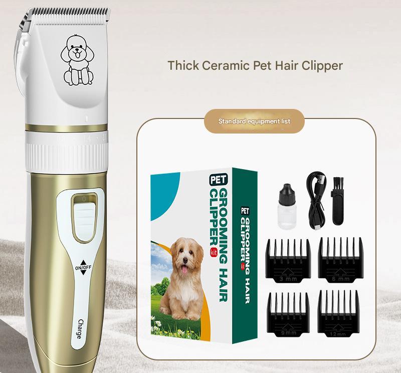 Platinum Professional Pet Grooming Clipper Kit | Rechargeable Low Noise | Ceramic Blades | 5-Speed