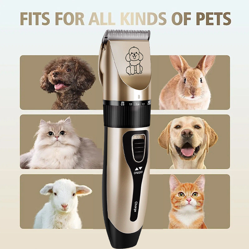 White Professional Pet Grooming Clipper Kit | 5-Speed