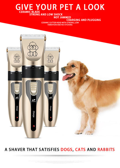 White Professional Pet Grooming Clipper Kit | 5-Speed
