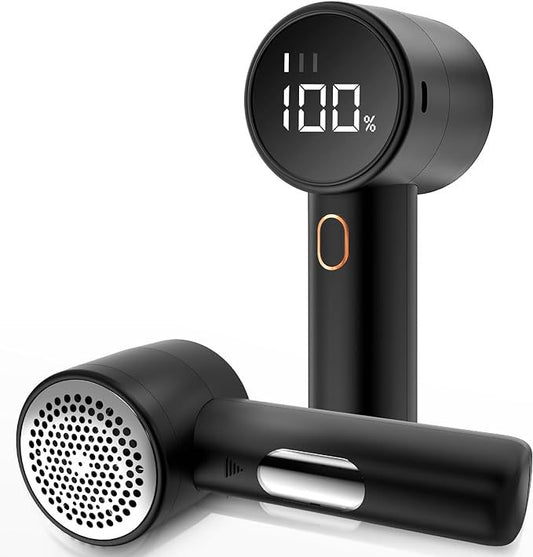 Black Rechargeable Electric Lint Remover | Pet & Fabric