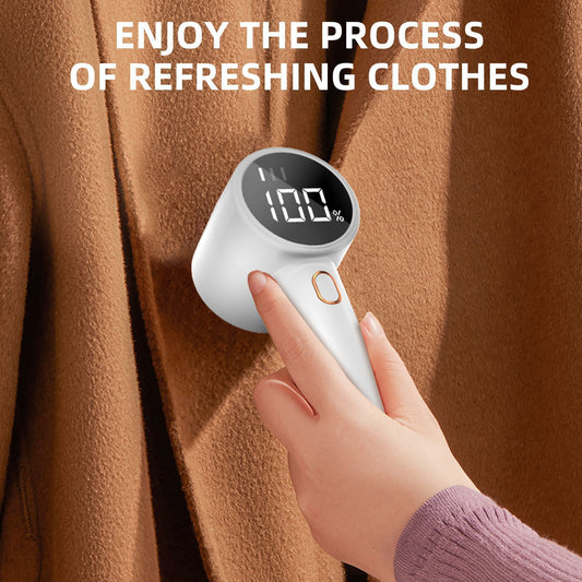 White Rechargeable Electric Lint Remover | Pet & Fabric