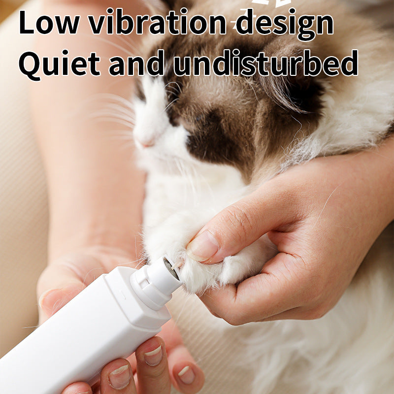 Black Electric Pet Nail Grinder | LCD Display | Rechargeable | Quiet Motor | Cats & Dogs