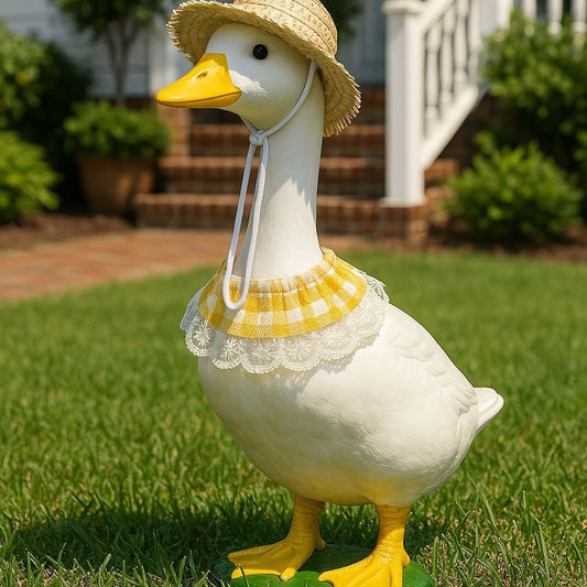 Khaki & Yellow Porch Goose Pet Costume Set | Small Pets