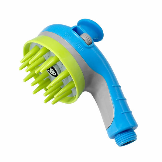 Blue Pet Bathing Showerhead | Pressure-Boost Spray with Foamer | Dog-Friendly