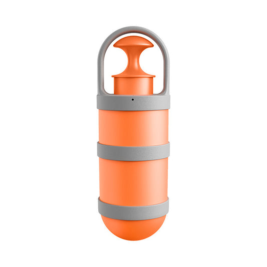 Dog Pooper Scooper with Integrated Bag Dispenser | Orange & Grey