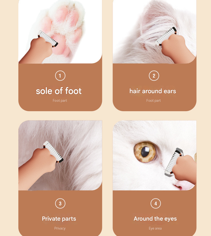 Yellow Precision Pet Paw Trimmer | Waterproof & Rechargeable | Paws, Eyes & Ears Clipper