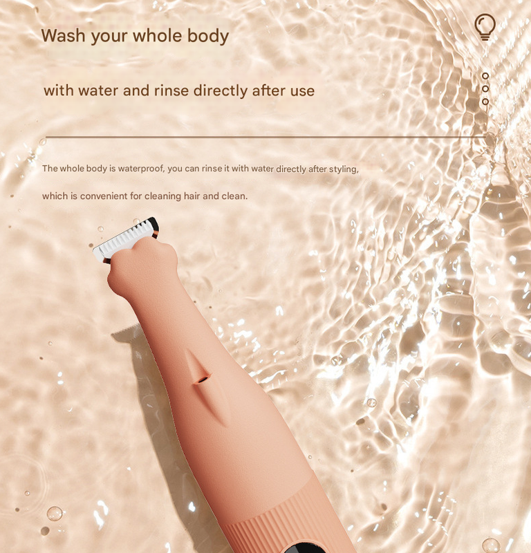 Yellow Precision Pet Paw Trimmer | Waterproof & Rechargeable | Paws, Eyes & Ears Clipper