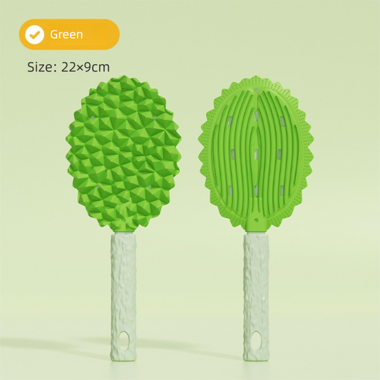 Green Durian Pet Massage Comb 2-Pack | Dual-Sided TPR | Deshedding & Skin Massage | Cats
