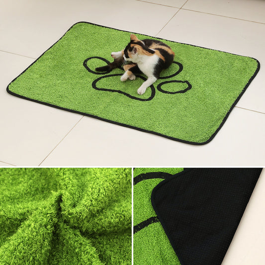 2-Pack Artificial Grass Pet Mat | Soft Fast-Drying Non-Slip Sleeping Pad | Dog & Cat 90x104cm