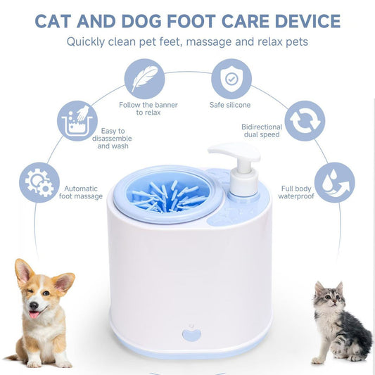 Blue Electric Pet Paw Cleaner