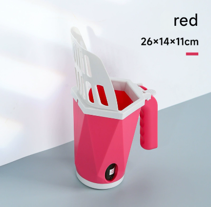 Red 2-in-1 Cat Litter Scoop with Waste Bin | Detachable Kit