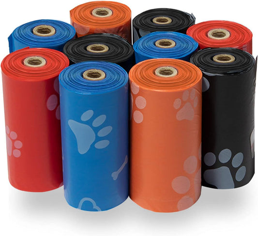 300-Count Biodegradable Dog Poop Bags | Bone Dispenser Included | Leak-Proof | Bulk Pack