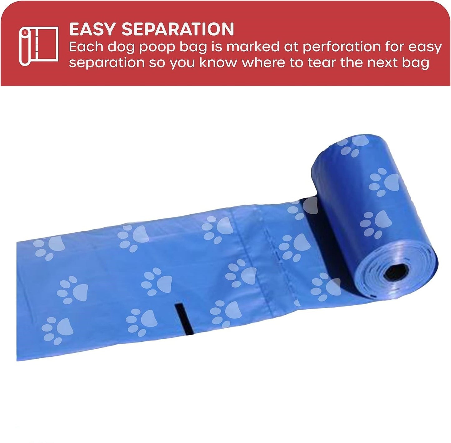 300-Count Biodegradable Dog Poop Bags | Bone Dispenser Included | Leak-Proof | Bulk Pack