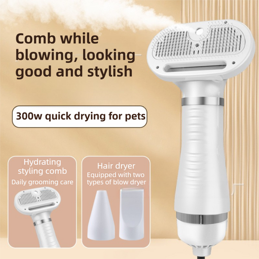 Green 6-in-1 Pet Grooming Hair Dryer | 3-Speed