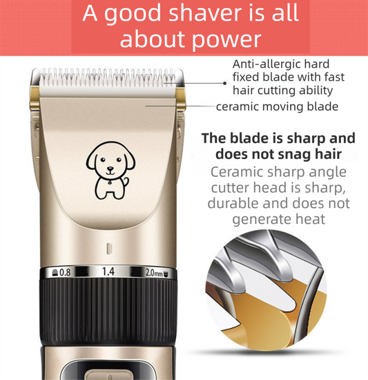 Gold K5 Professional Pet Grooming Clipper | Low Noise | Dog & Cat
