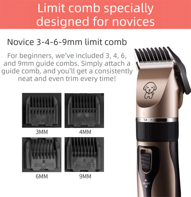 Gold K5 Professional Pet Grooming Clipper | Low Noise | Dog & Cat