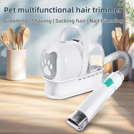 7-in-1 Pet Grooming Vacuum Kit | White | Dog & Cat
