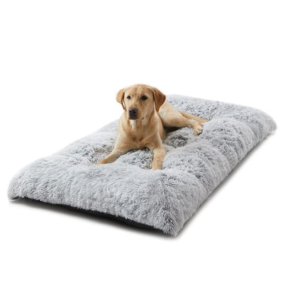 110 x 75 CM Winter Long Plush Dog Bed for Large Dogs