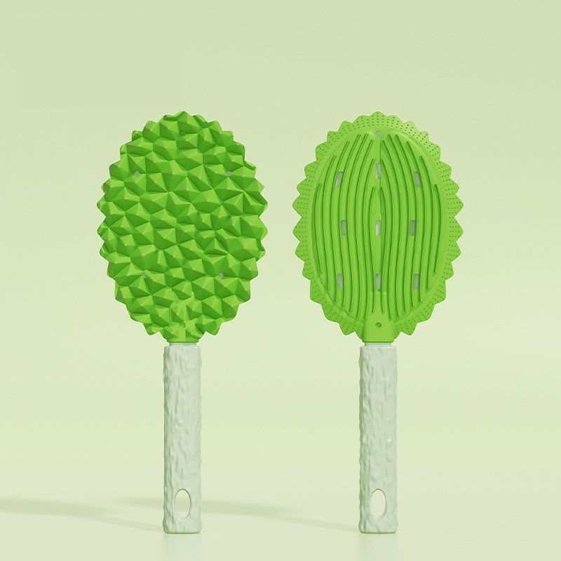 Green Durian Pet Massage Grooming Brush 2-Pack | TPR Dual-Sided | SPA Deshedding | Cats & Dogs