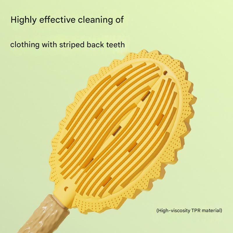 Green & Yellow Durian Pet Massage Grooming Brush 2-Pack | TPR Dual-Sided | SPA Deshedding | Cats & Dogs