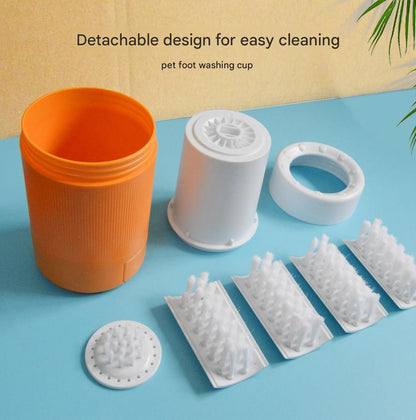 Orange Pet Paw Cleaner Cup