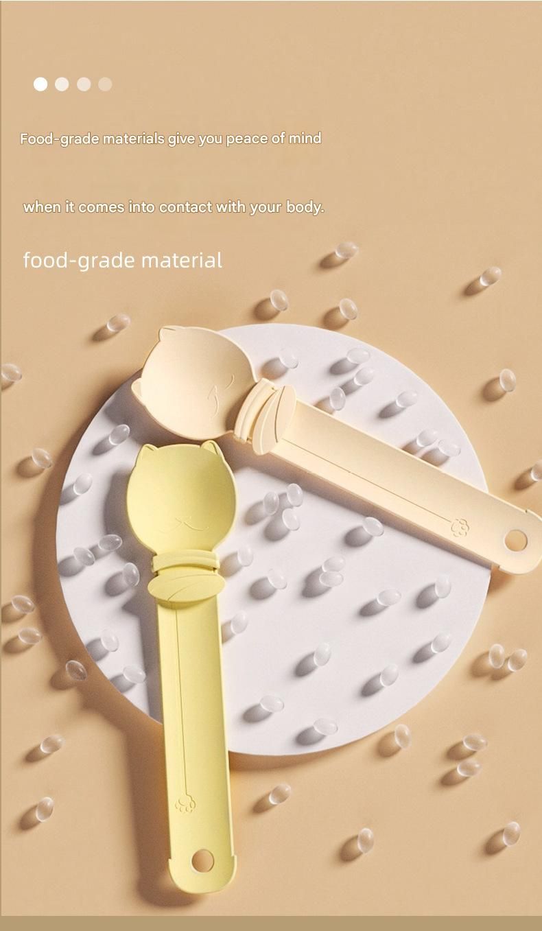 Cat Treat Spoon for Wet Food | Extra-Long PP Handle | Squeeze Feeder