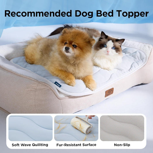 91 x 58 CM Blue Premium Wave Quiltied Pet Cooling Mat