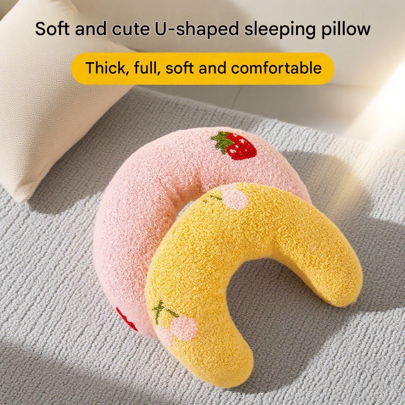 Pet U-Shaped Neck Support Pillow | Soft Teddy Velvet