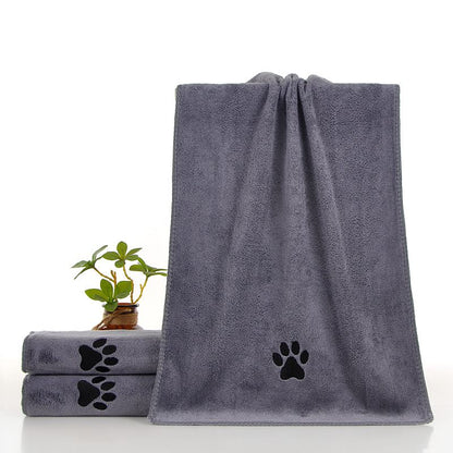Grey Large Pet Drying Towel 70x140cm | Dogs & Cats