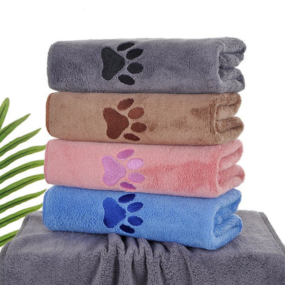 Grey Large Pet Drying Towel 70x140cm | Dogs & Cats