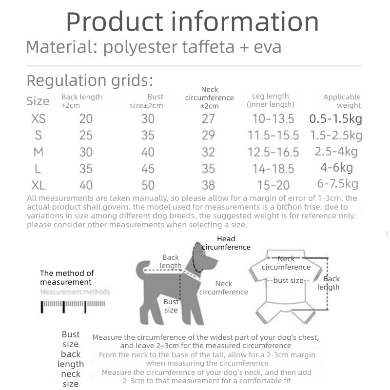 Grey and Green M size Dog Raincoat with Leash Access and Transparent Hood - Waterproof Full Body Pet Rain Suit for Small and Medium Dogs, Reflective Trim, Removable Tail Cover, Outdoor Walking Apparel