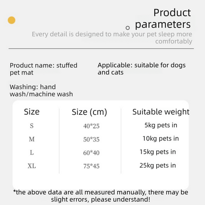 Grey L size Luxury Plush Pet Sleeping Mat