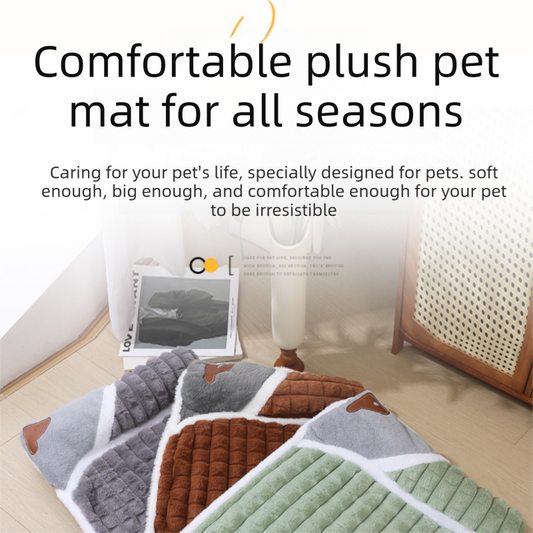 Grey XL size Luxury Plush Pet Sleeping Mat