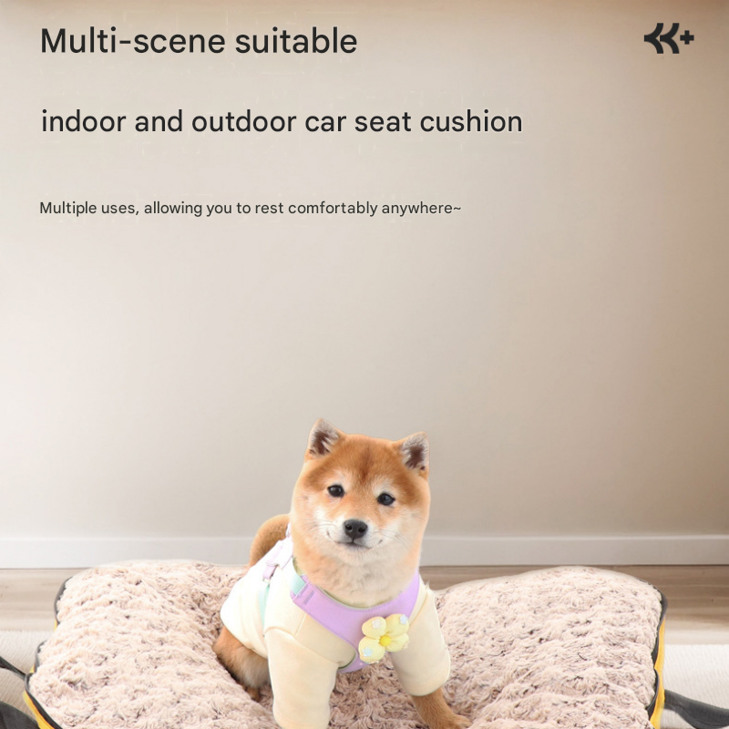 Khaki M size Portable Foldable Pet Bed Mat
