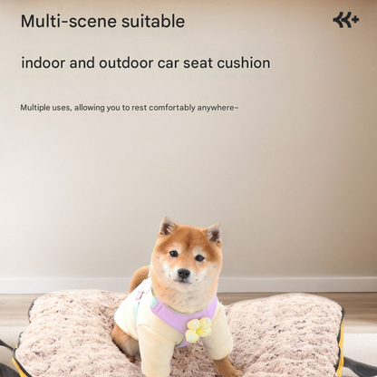 Khaki M size Portable Foldable Pet Bed Mat