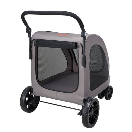 Heavy Duty 4-Wheel Pet Stroller | 160lb Capacity | Breathable Mesh
