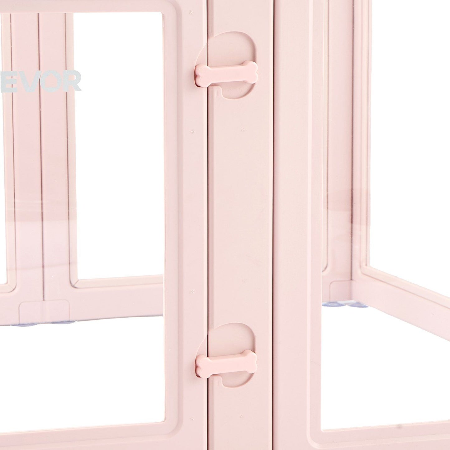 Dog Whelping Box | 1.54 x 1.5m | Transparent Plastic Puppy Playpen | Large Dogs
