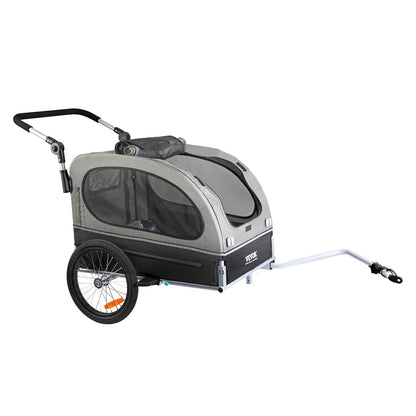Dog Bike Trailer | 40KG Capacity | Black/Gray